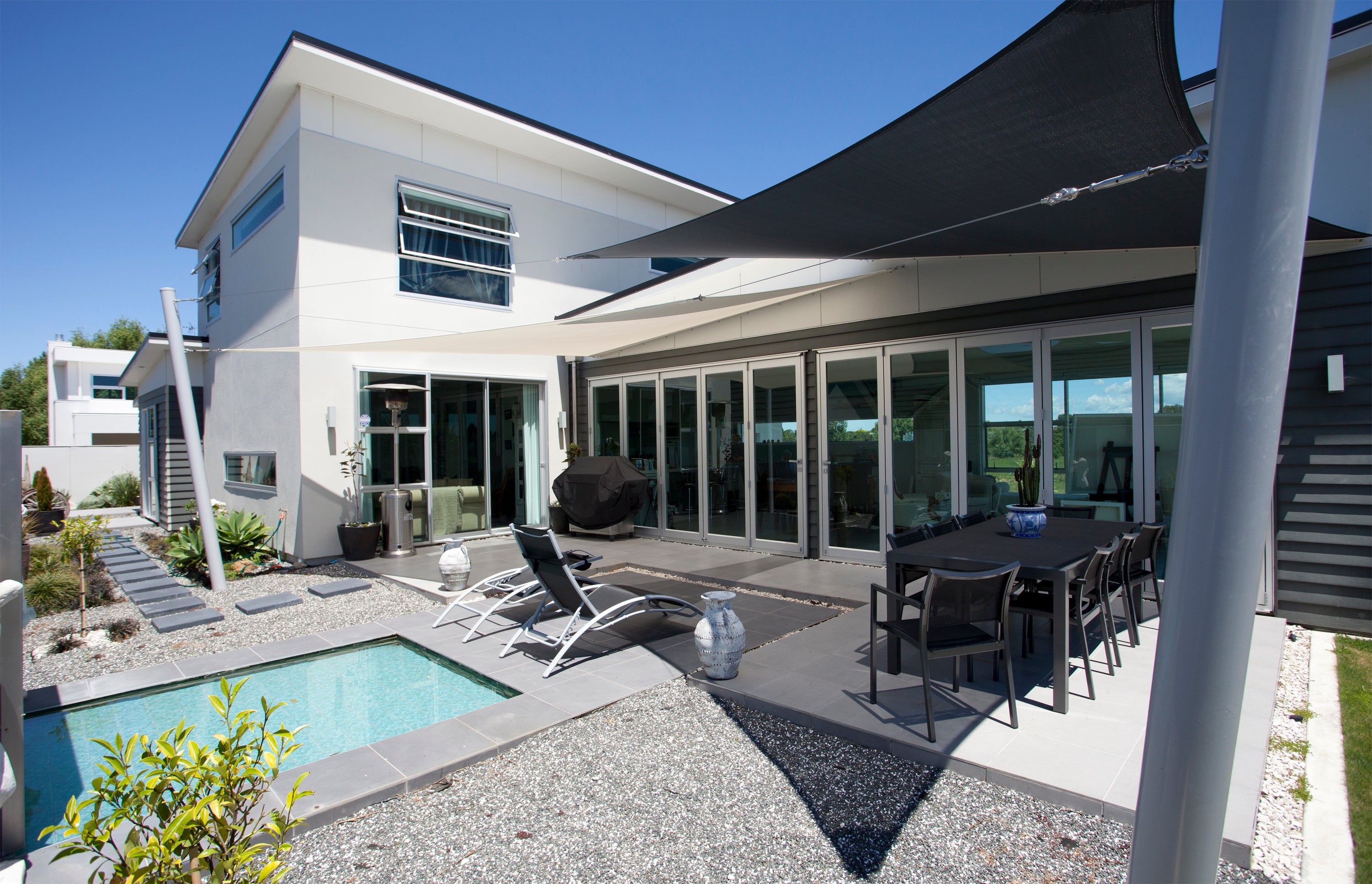 Voile d'ombrage sur mesure