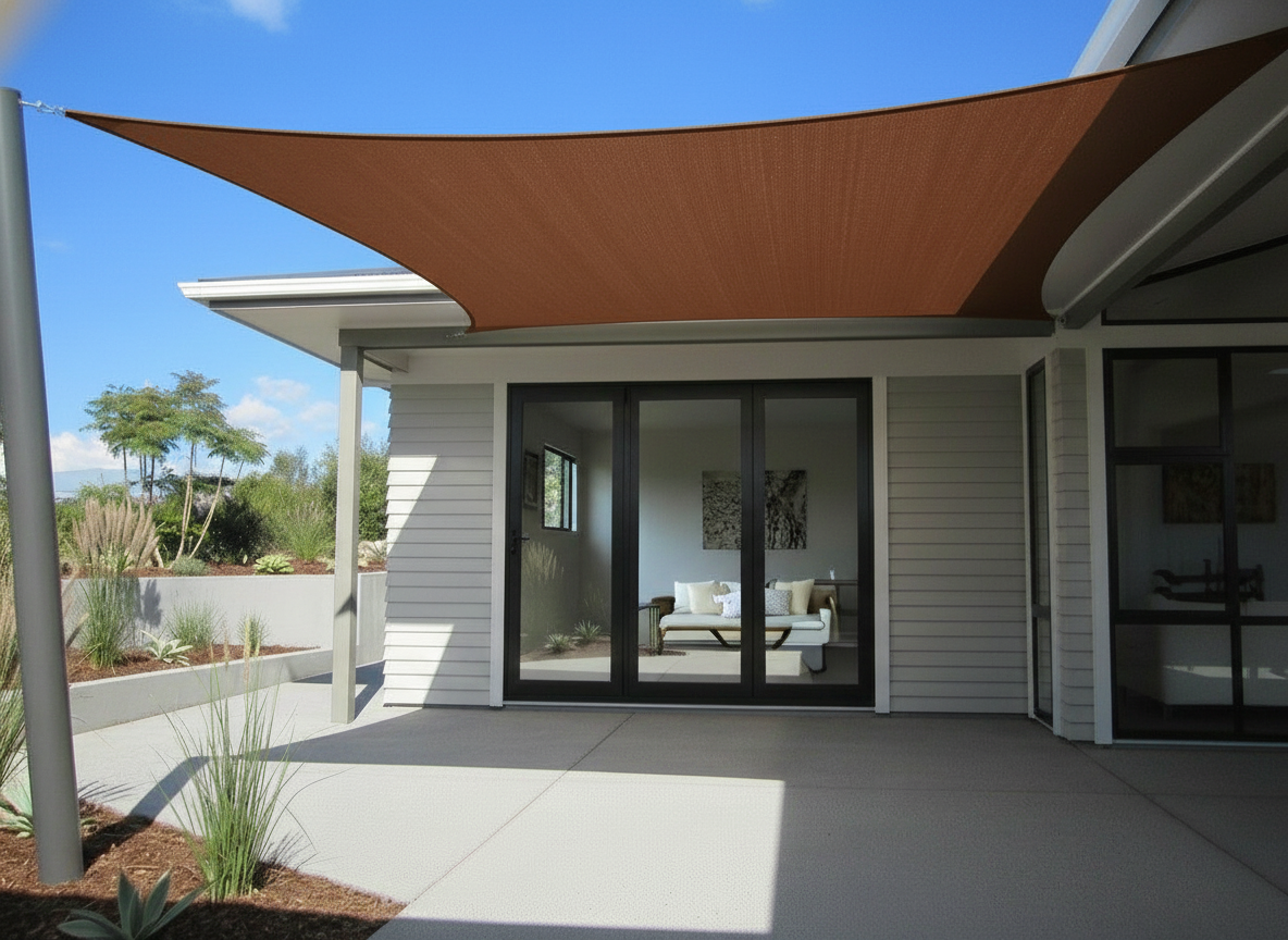 Voile d'ombrage triangulaire à angle droit