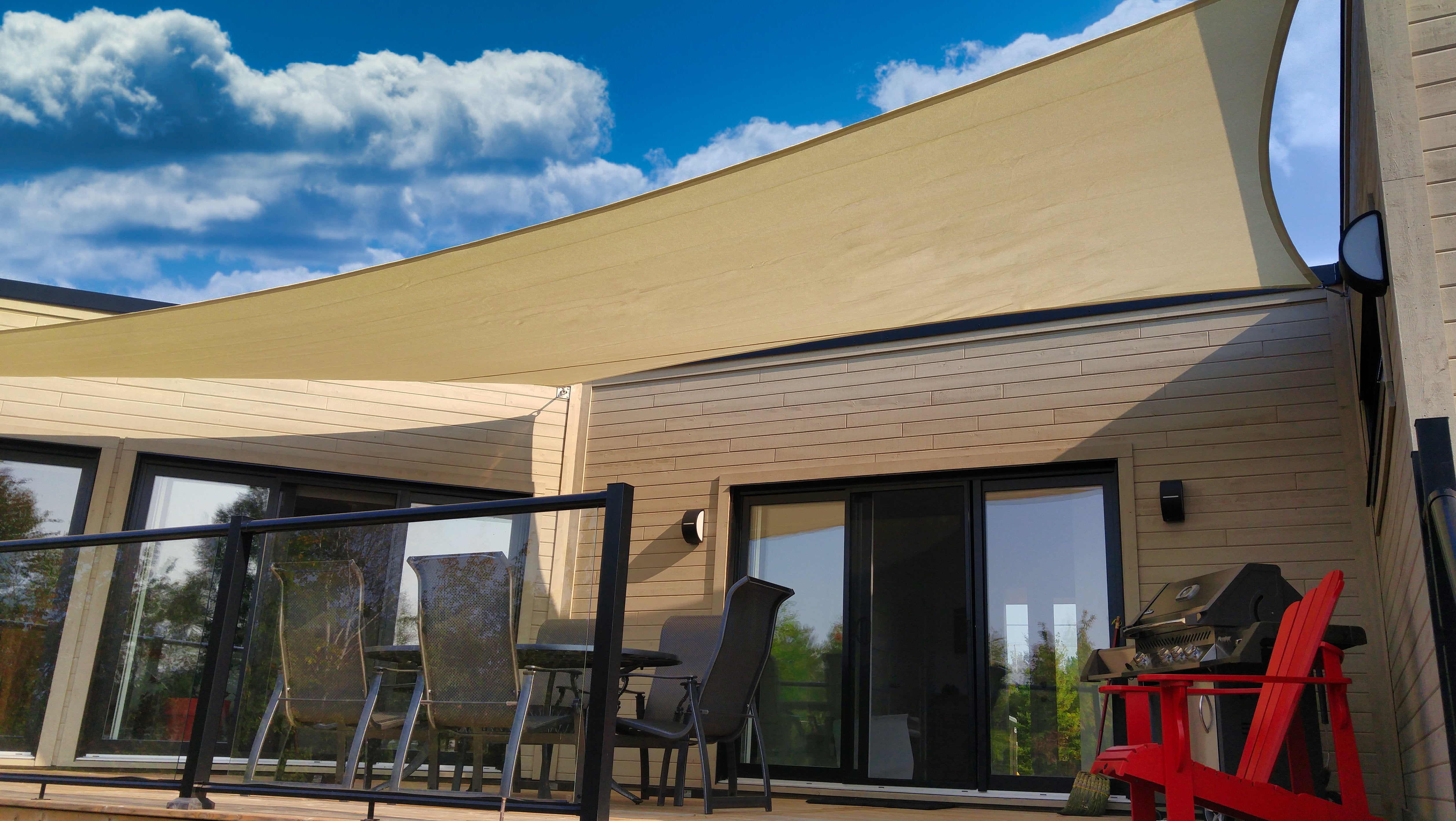 Voile d'ombrage sur mesure