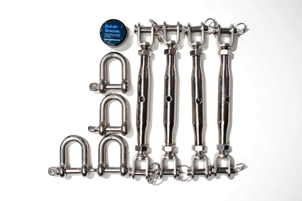 Kit de quincaillerie - Voile d'angle à 4 coins