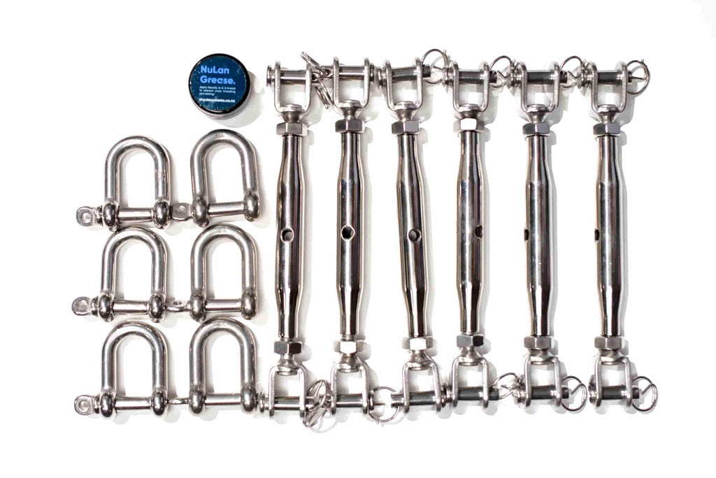 Kit de quincaillerie - 6 voiles d'angle