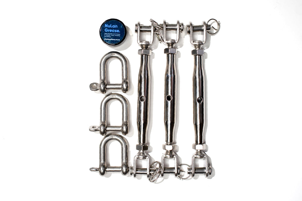 Kit de quincaillerie - Voile à 3 coins